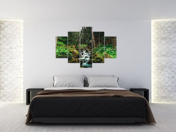 Patak képe az erdőben (150x105 cm)