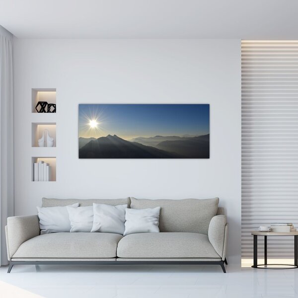 Kép - A hegycsúcsok felett (120x50 cm)