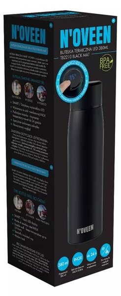 N'oveen TB2210 LED Termosz kulacs 380ml - Fekete