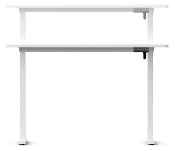 Elektromosan állítható magasságú íróasztal ülő-/állómunkához 120x60 cm fehér LVN System Control+