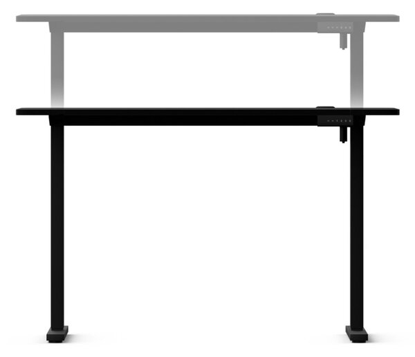 Elektromosan állítható magasságú íróasztal ülő-/állómunkához 120x60 cm fekete LVN System Control+
