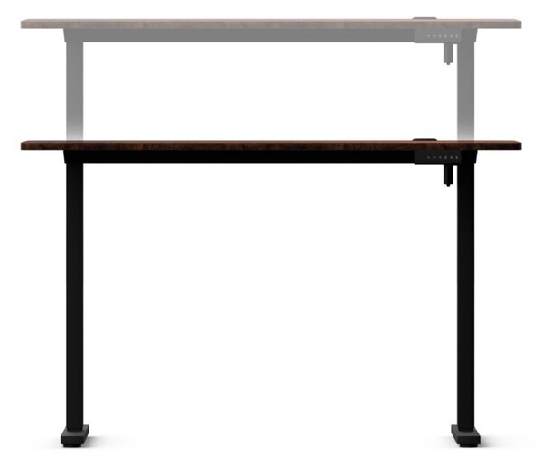 Elektromosan állítható magasságú íróasztal ülő-/állómunkához 120x60 cm barna LVN System Control+