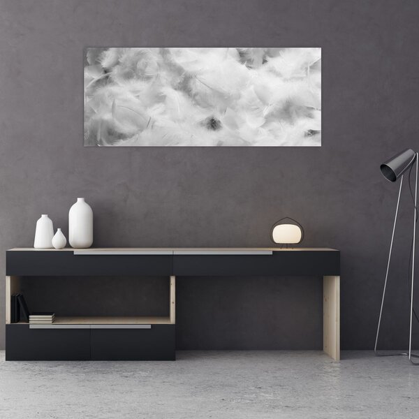 Kép - Színű tollfelhők (120x50 cm)