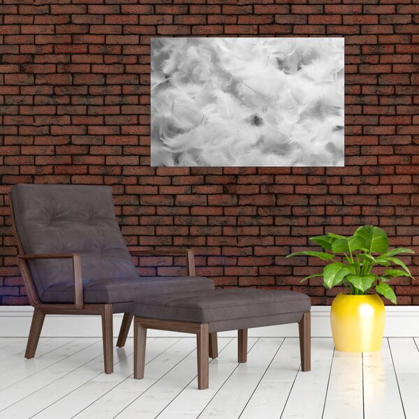 Kép - Színű tollfelhők (90x60 cm)