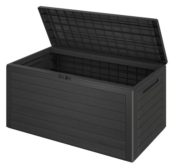 WOODEBOX tárolódoboz, 280l, 120x46x57cm, antracit Prosperplast