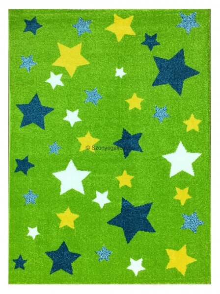 Trendy Kids Zöld csillagos D234A szőnyeg 160x230 cm