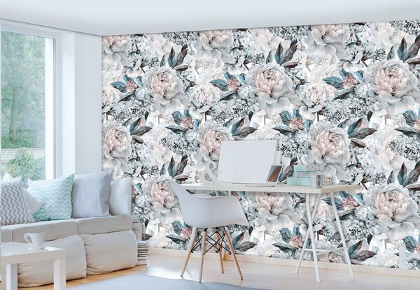 Fotótapéta - Pasztell pünkösdi rózsa (152,5x104 cm)