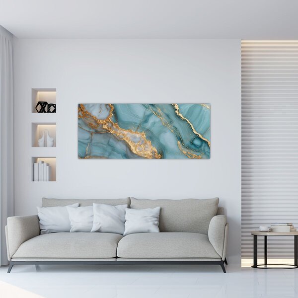 Kép - Türkiz márvány (120x50 cm)