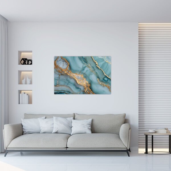 Kép - Türkiz márvány (90x60 cm)