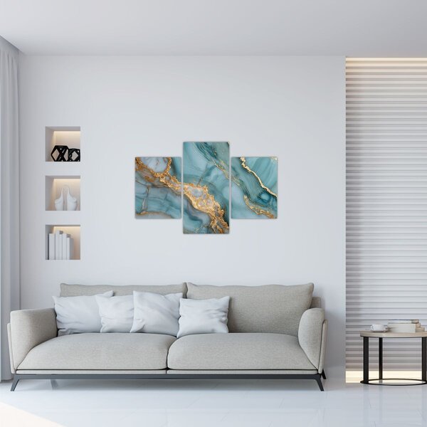 Kép - Türkiz márvány (90x60 cm)