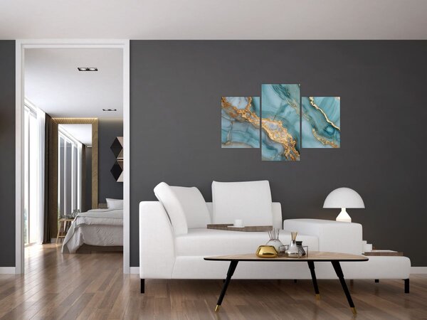 Kép - Türkiz márvány (90x60 cm)
