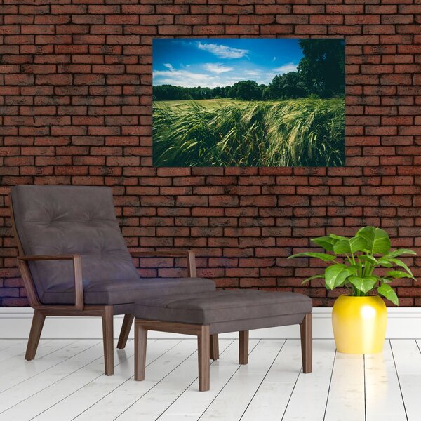 Rét és az erdő képe (90x60 cm)