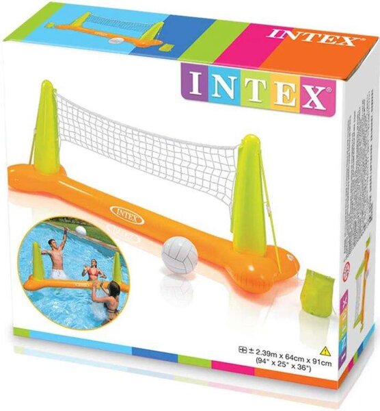 Intex Pool felfújható vízi Röplabda szett 239x64x91cm - zöld-narancssárga (56508NP)