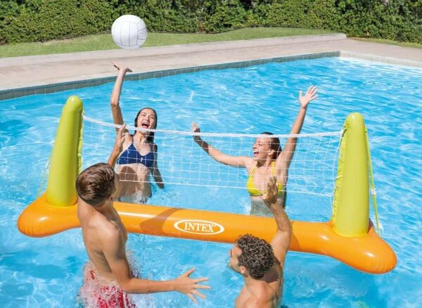 Intex Pool felfújható vízi Röplabda szett 239x64x91cm - zöld-narancssárga (56508NP)