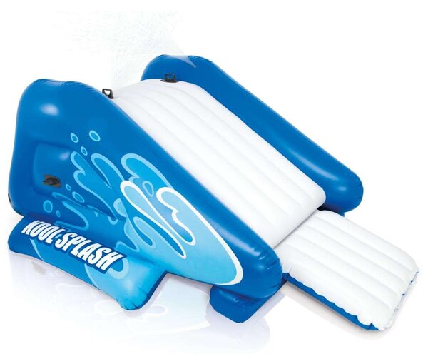 Intex 333x206x117cm Kool Splash felfújható vízi Csúszda (58849NP) - kék-fehér