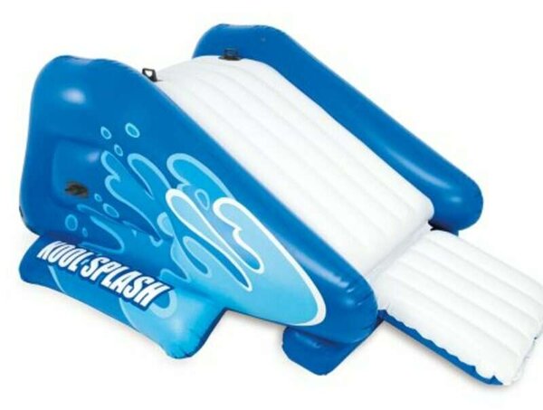 Intex 333x206x117cm Kool Splash felfújható vízi Csúszda (58849NP) - kék-fehér