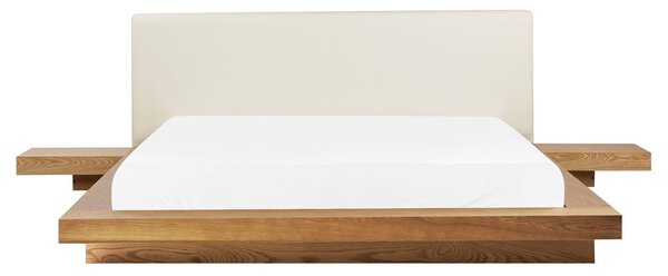Vízágy Műbőr ZEN 160 x 200 cm Természetes kőris