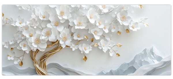 Kép – 3D elegáns életfa (120x50 cm)
