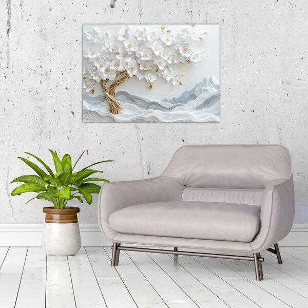 Kép – 3D elegáns életfa (70x50 cm)
