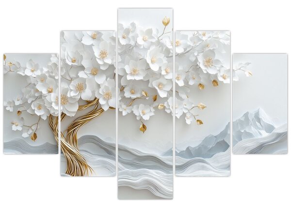 Kép – 3D elegáns életfa (150x105 cm)