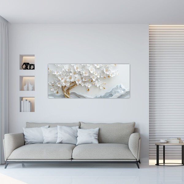 Kép – 3D elegáns életfa (120x50 cm)
