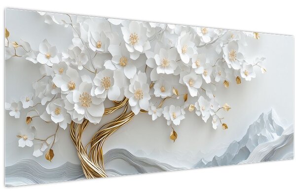Kép – 3D elegáns életfa (120x50 cm)