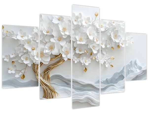 Kép – 3D elegáns életfa (150x105 cm)