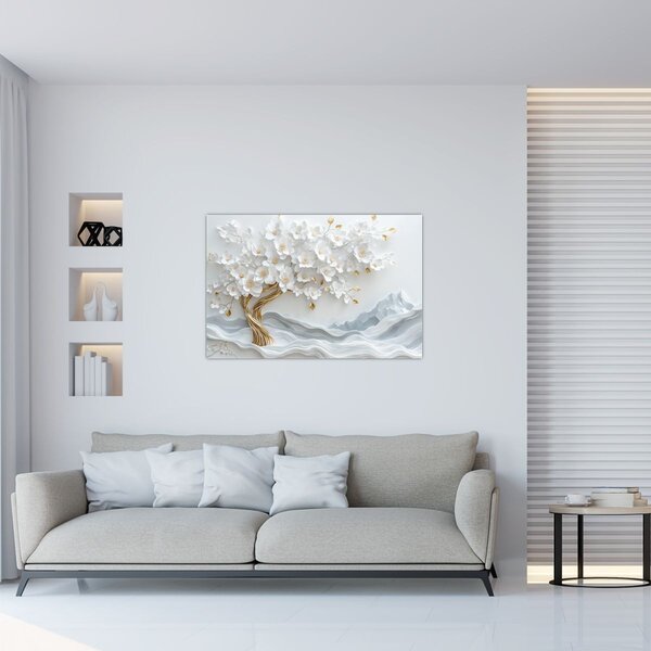 Kép – 3D elegáns életfa (90x60 cm)