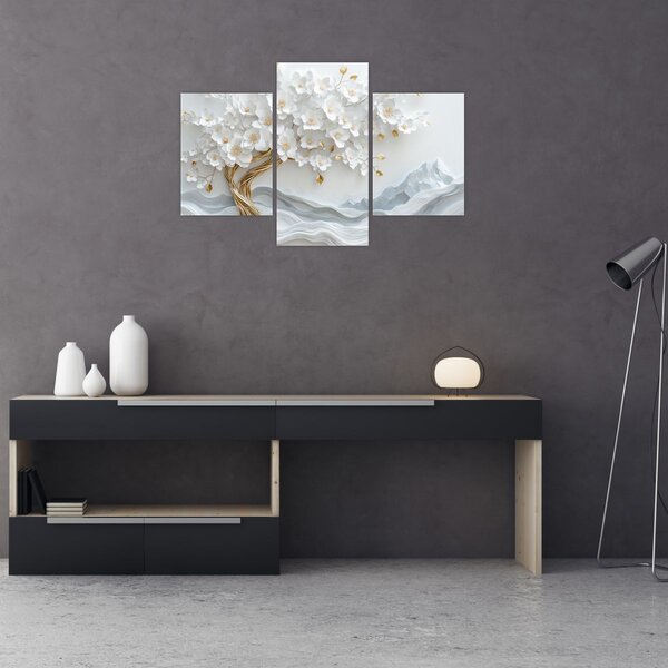 Kép – 3D elegáns életfa (90x60 cm)