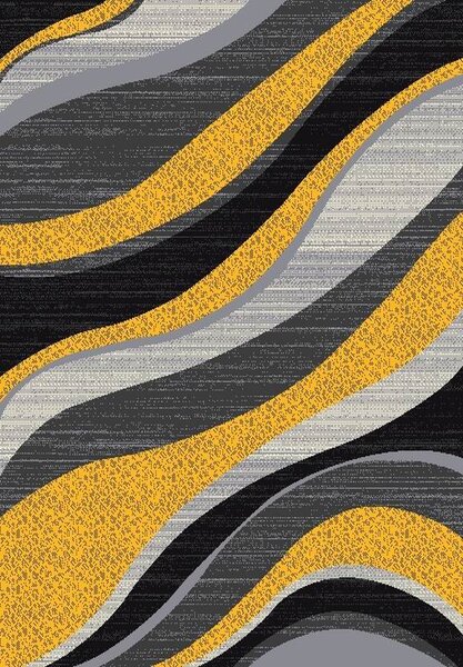 Barcelona C191B_FMF88 sárga modern mintás szőnyeg 80x150 cm