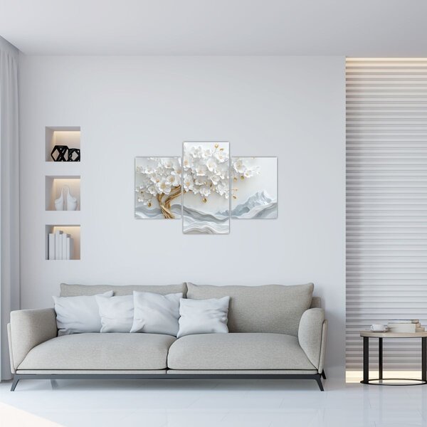 Kép – 3D elegáns életfa (90x60 cm)