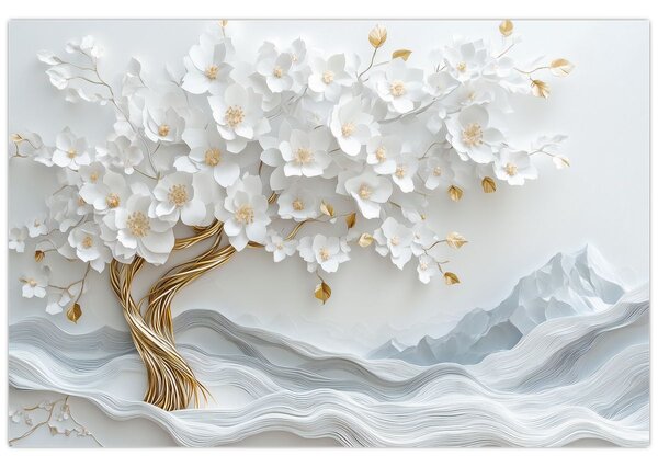 Kép – 3D elegáns életfa (90x60 cm)