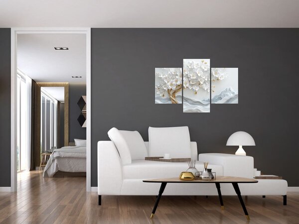 Kép – 3D elegáns életfa (90x60 cm)