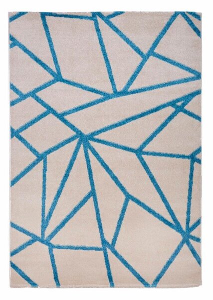 Barcelona E738_FMA61 bézs geometriai mintás szőnyeg 60x110 cm