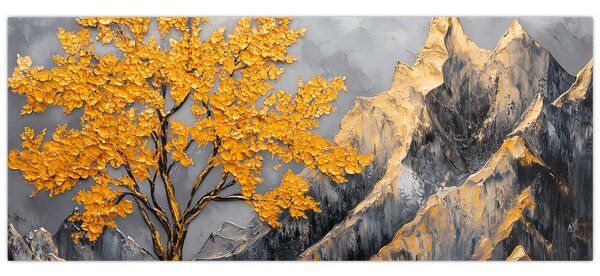 Kép – Arany fa a hegyekben (120x50 cm)