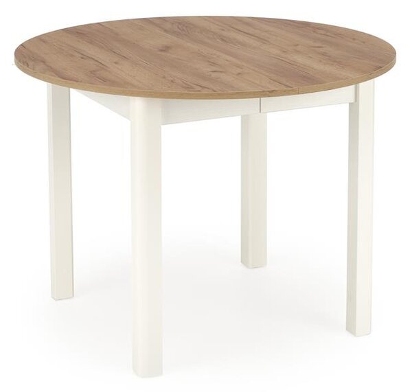 Széthúzható étkezőasztal 102-142 cm Ralllon (craft tölgy + fehér) (4 és 6 fő részére)