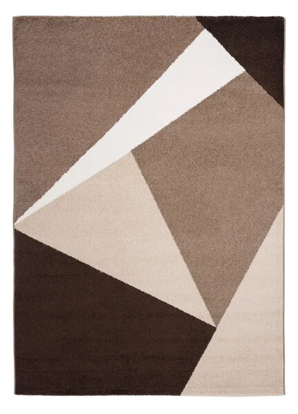 Barcelona E198_FMA72 barna-bézs geometriai mintás szőnyeg 160x230 cm
