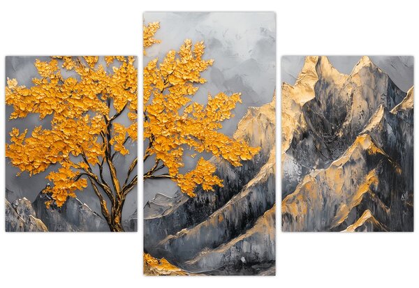Kép – Arany fa a hegyekben (90x60 cm)