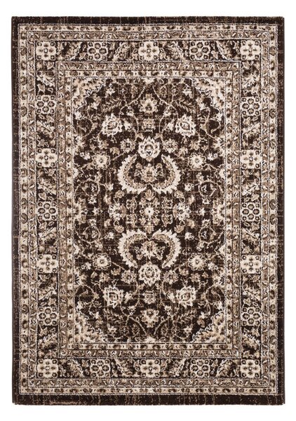 Ottoman D740A_FMA22 barna klasszikus mintás szőnyeg 80x150 cm