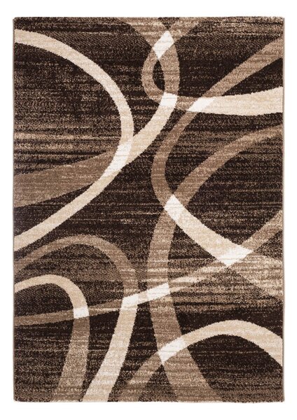 Madrid D731A_FMA27 barna modern kör mintás szőnyeg 160x230 cm