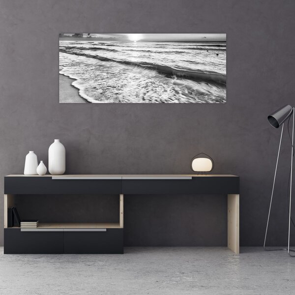 Kép - Naplemente a tengerparton (120x50 cm)