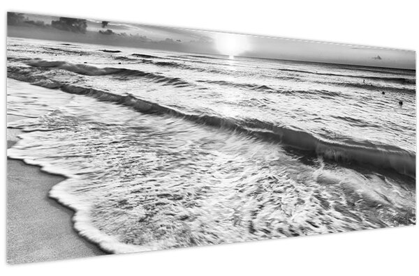 Kép - Naplemente a tengerparton (120x50 cm)