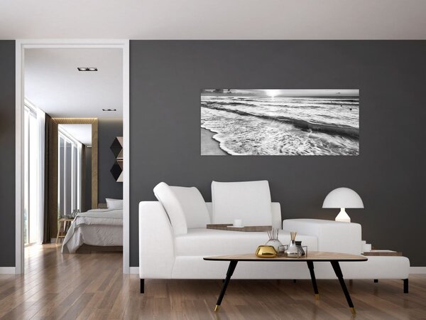 Kép - Naplemente a tengerparton (120x50 cm)