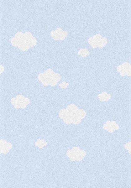 Pasztel gyerekszőnyeg B327A_SFI41 kék, felhő mintás 120x170 cm