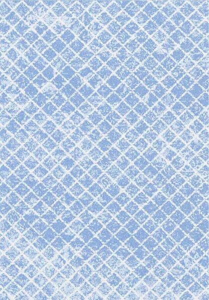 Passion D755A_SFI55 kék modern mintás szőnyeg 80x150 cm