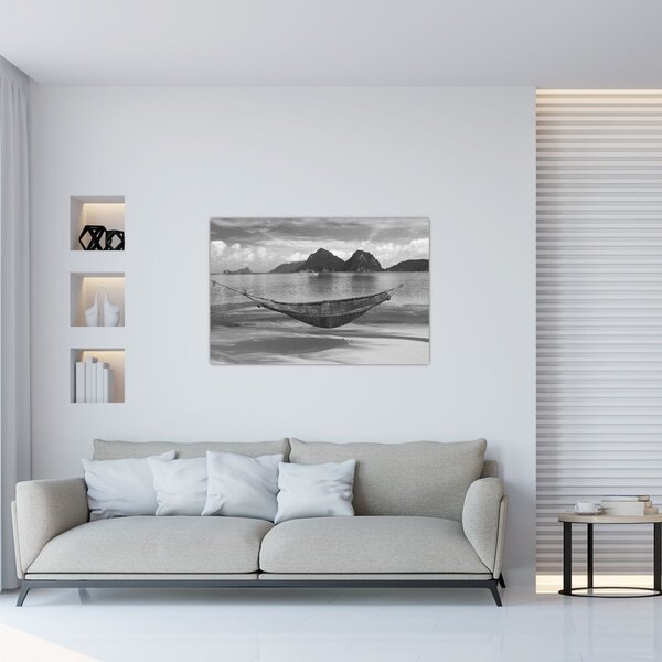 Kép - Hálóágy a tengerparton (90x60 cm)