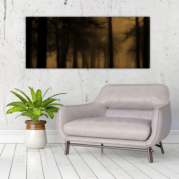 Kép - Sötét erdő (120x50 cm)