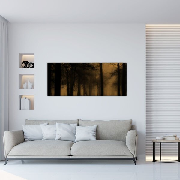 Kép - Sötét erdő (120x50 cm)