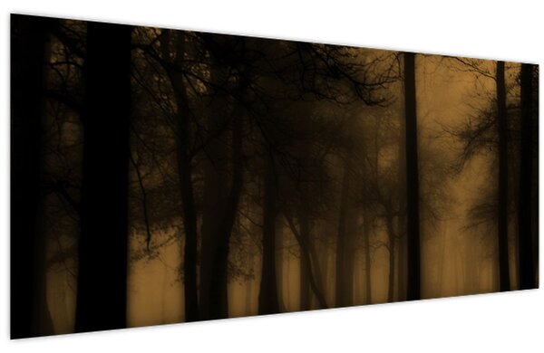 Kép - Sötét erdő (120x50 cm)