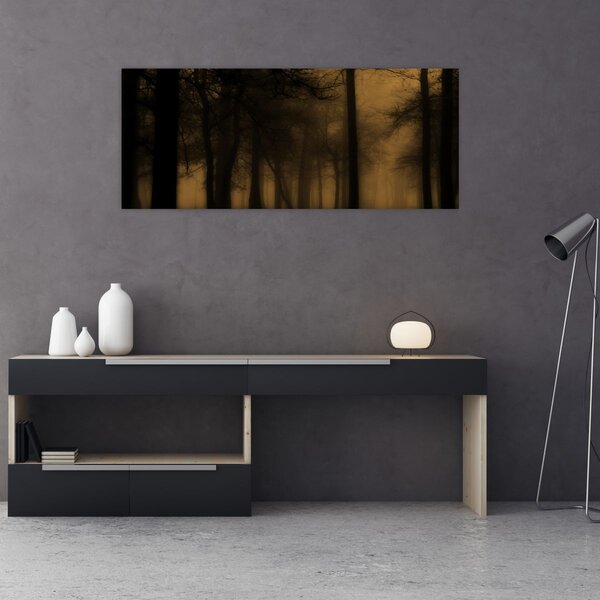 Kép - Sötét erdő (120x50 cm)
